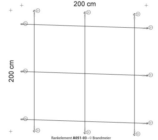 Begrünungssystem A051-03 mit Abstandhalter Serie 100.9.V/SXS