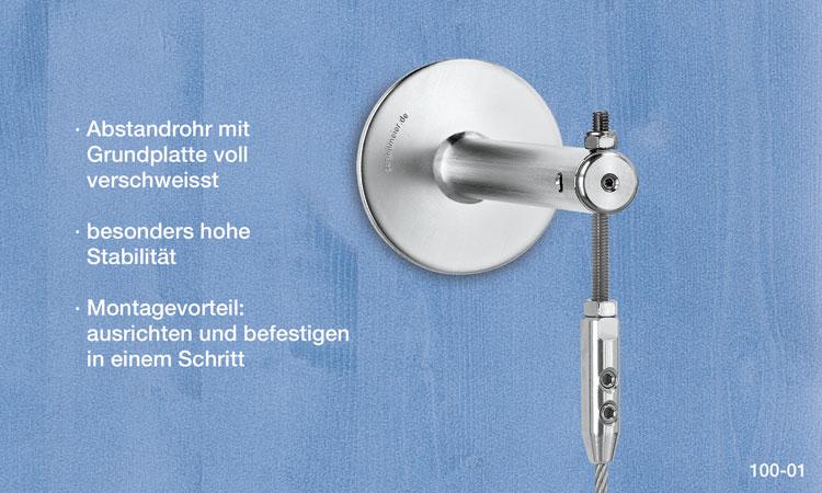 Begrünungssystem B502-03 mit Abstandhalter Serie 100.14.V/SXS