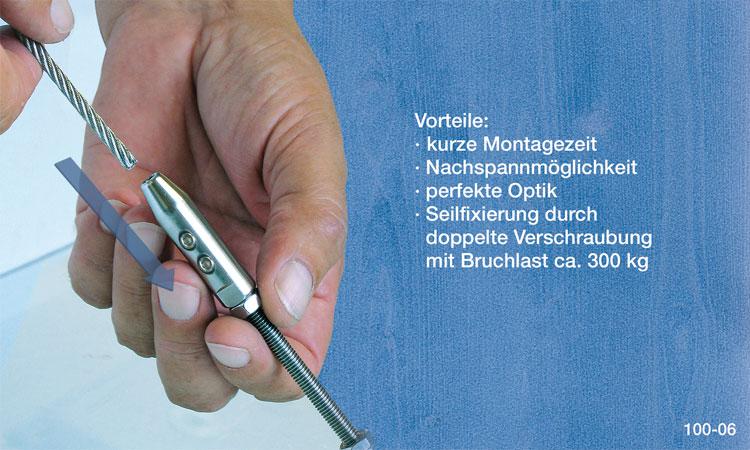 Begrünungssystem B502-03 mit Abstandhalter Serie 100.18.V/SXS