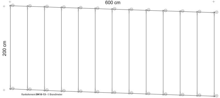 Begrünungssystem B410-13 mit Abstandhalter Serie 100.14.L