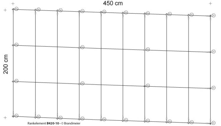 Begrünungssystem B420-10 mit Abstandhalter Serie 100.14.L