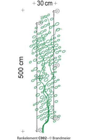 Begrünungssystem C002 mit Abstandhalter Serie 100.18.L
