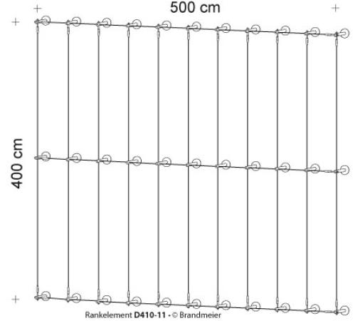 Begrünungssystem D410-11 mit Abstandhalter Serie 100.9.V/SXS