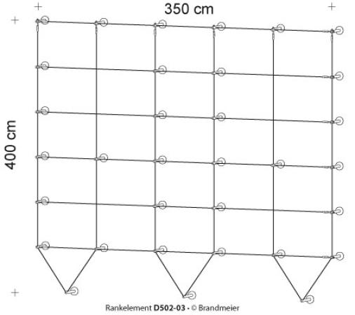 Begrünungssystem D502-03 mit Abstandhalter Serie 100.14.L
