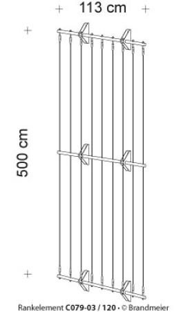 Begrünungssystem C079-03 mit Abstandhalter Serie 120.H