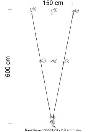 Begrünungssystem C603-03 mit Abstandhalter Serie 100.9.V/124.V