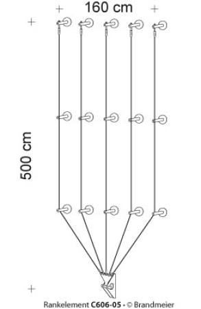 Begrünungssytem C606-05 mit Abstandhalter Serie 100.9.L/124.L