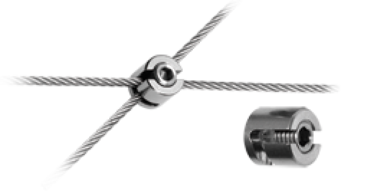 Edelstahl-Verbinder für 5 mm Seil verschiedene Winkel
