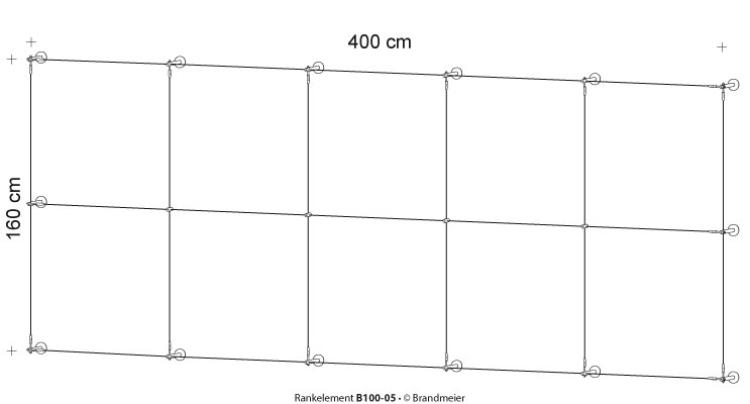 Rankelement B100-05 mit Abstandhalter Serie 100.18.V/SXS