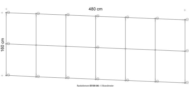 Begrünungssystem B100-06 mit Abstandhalter Serie 100.14.L