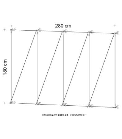 Begrünungssystem B201-04 mit Abstandhalter Serie 100.14.V/SXS