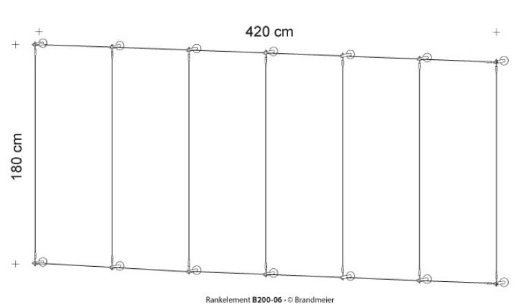 Begrünungssystem B200-06 mit Abstandhalter Serie 100.9.L