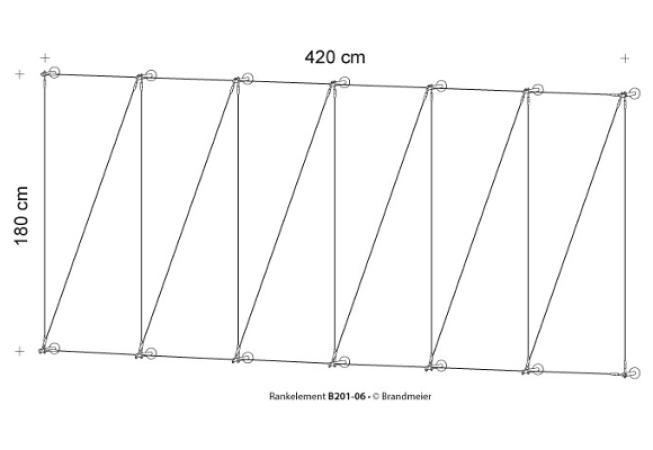 Begrünungssystem B201-06 mit Abstandhalter Serie 100.18.V/SXS