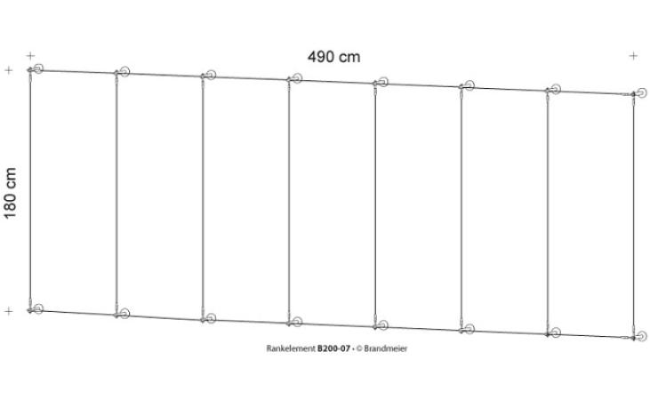 Begrünungssystem B200-07 mit Abstandhalter Serie 100.9.V/SXS