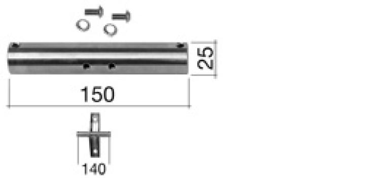 Einfach gewünschte Anwendung auswählen und als Set bestellen: Halter Serie 124 + Tragrohr für 2 Seile + Befestigungsmittel = Set