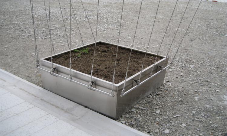 Einfach gewünschte Anwendung auswählen und als Set bestellen: Halter Serie 120 + Tragrohr für 1 Seil + Befestigungsmittel = Set