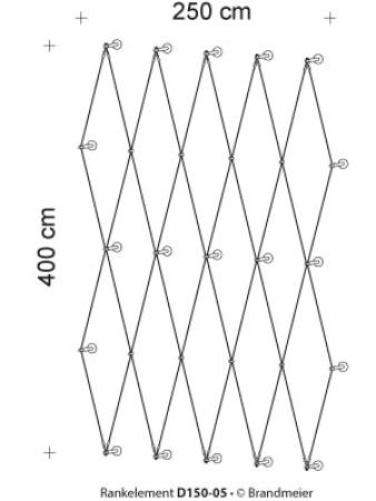 Begrünungssystem D150-05 mit Abstandhalter Serie 100.9.V/SXS