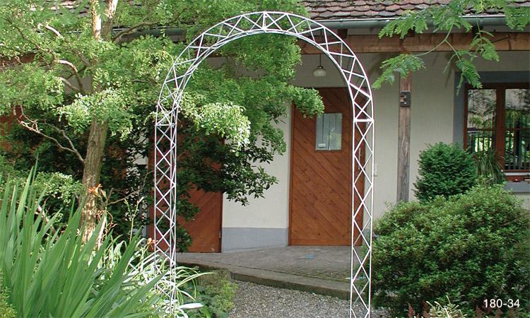 Rosenbogen-Set mit Rundbogen freistehend