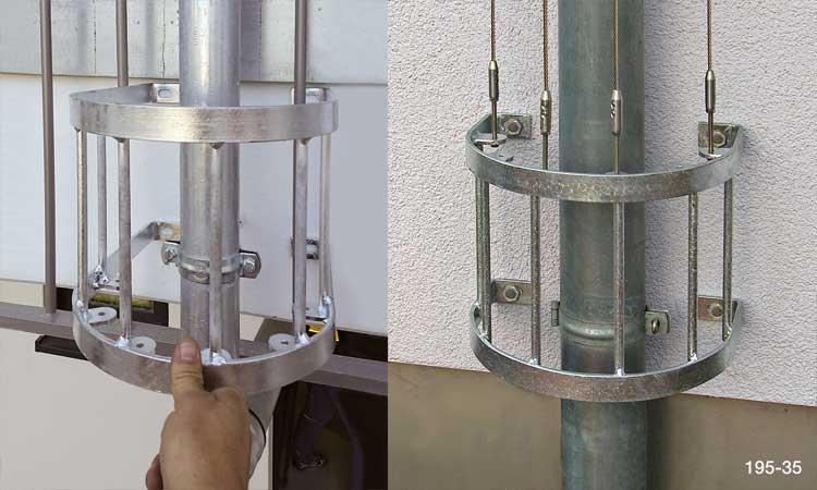 Schutz des Pflanzenstandortes und Begrünung von Fallrohren
