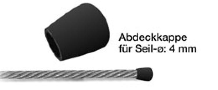 Abdeckkappe für Seilende 4mm