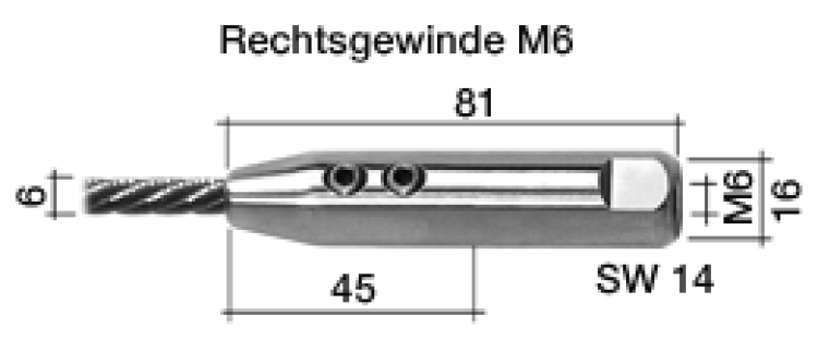 Edelstahlseile zwischen Granitstelen, Naturstein- oder Betonmauern