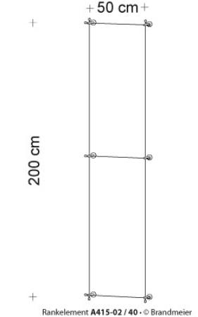 Begrünungssystem A415-02 mit Abstandhalter Serie 40