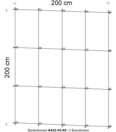 Begrünungssystem A420-05 mit Abstandhalter Serie 40