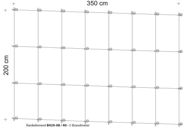 Begrünungssystem B420-08 mit Abstandhalter Serie 40
