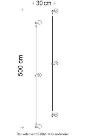 Begrünungssystem C002 mit Abstandhalter Serie 60
