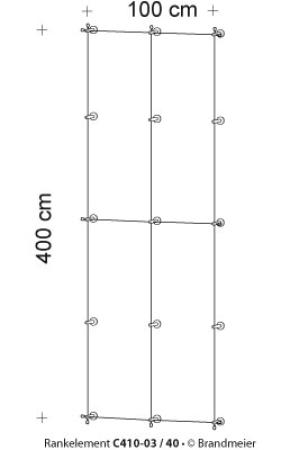 Begrünungssystem C410-03 mit Abstandhalter Serie 40