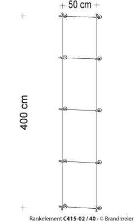 Begrünungssystem C415-02 mit Abstandhalter Serie 40
