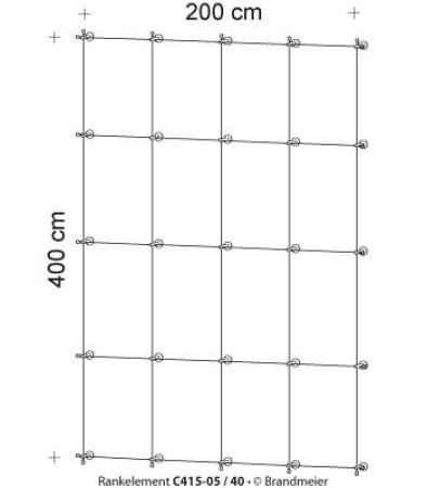 Begrünungssystem C415-05 mit Abstandhalter Serie 40