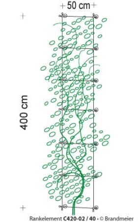 Begrünungssystem C420-02 mit Abstandhalter Serie 40