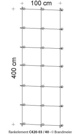 Begrünungssystem C420-03 mit Abstandhalter Serie 40