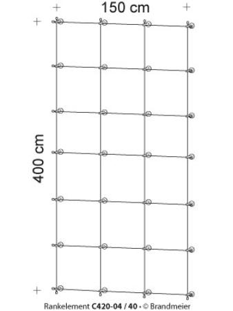 Begrünungssystem C420-04 mit Abstandhalter Serie 40