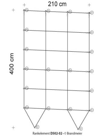 Begrünungssystem D502-02 mit Abstandhalter Serie 60