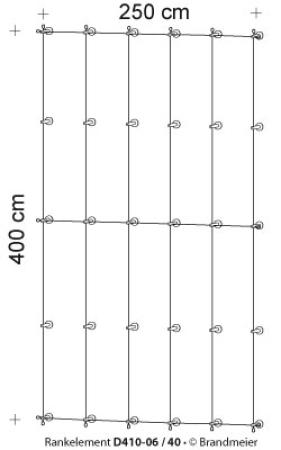 Begrünungssystem D410-06 mit Abstandhalter Serie 40
