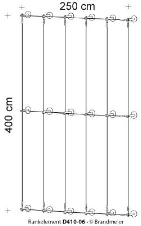 Begrünungssystem D410-06 mit Abstandhalter Serie 60
