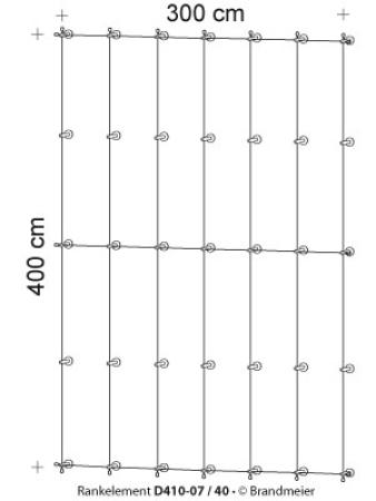 Begrünungssystem D410-07 mit Abstandhalter Serie 40