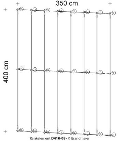 Begrünungssystem D410-08 mit Abstandhalter Serie 60