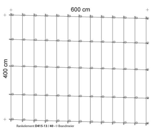 Begrünungssystem D415-13 mit Abstandhalter Serie 40