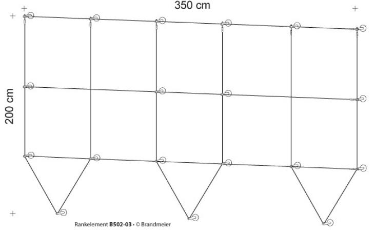 Begrünungssystem B502-03 mit Abstandhalter Serie 90