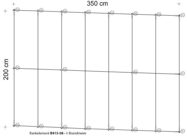 Begrünungssystem B415-08 mit Abstandhalter Serie 90