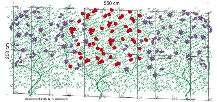 Begrünungssystem B415-12 mit Abstandhalter Serie 90
