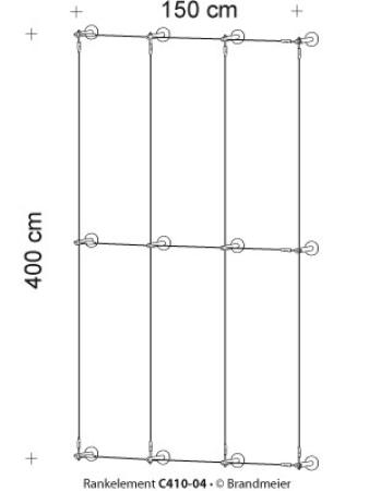 Begrünungssystem C410-04 mit Abstandhalter Serie 90